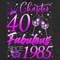 Women Chapter 40 Fabulous Vintage Since 1985 40th Birthday Gift Beanie