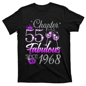 Wo Chapter 55 Fabulous Since 1968 55th Birthday Queen T-Shirt