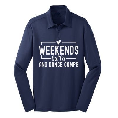 Weekends Coffee And Dance Comps Mothers Day Dance Mom Women Silk Touch Performance Long Sleeve Polo