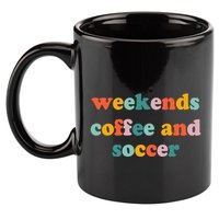 Weekends Coffee And Soccer Soccer Auntie Soccer Mom 11oz C Handle Ceramic Mug