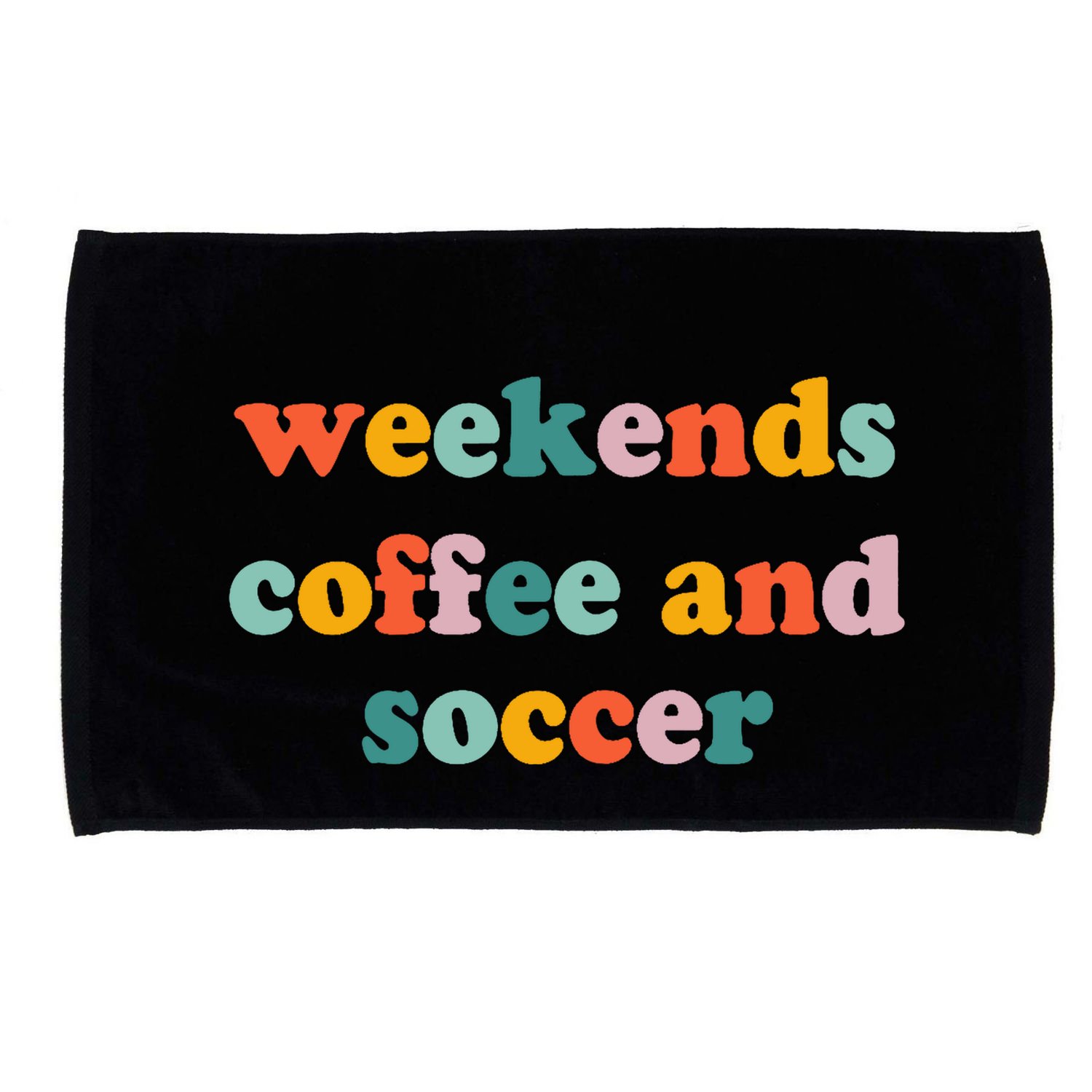 Weekends Coffee And Soccer Soccer Auntie Soccer Mom Microfiber Hand Towel