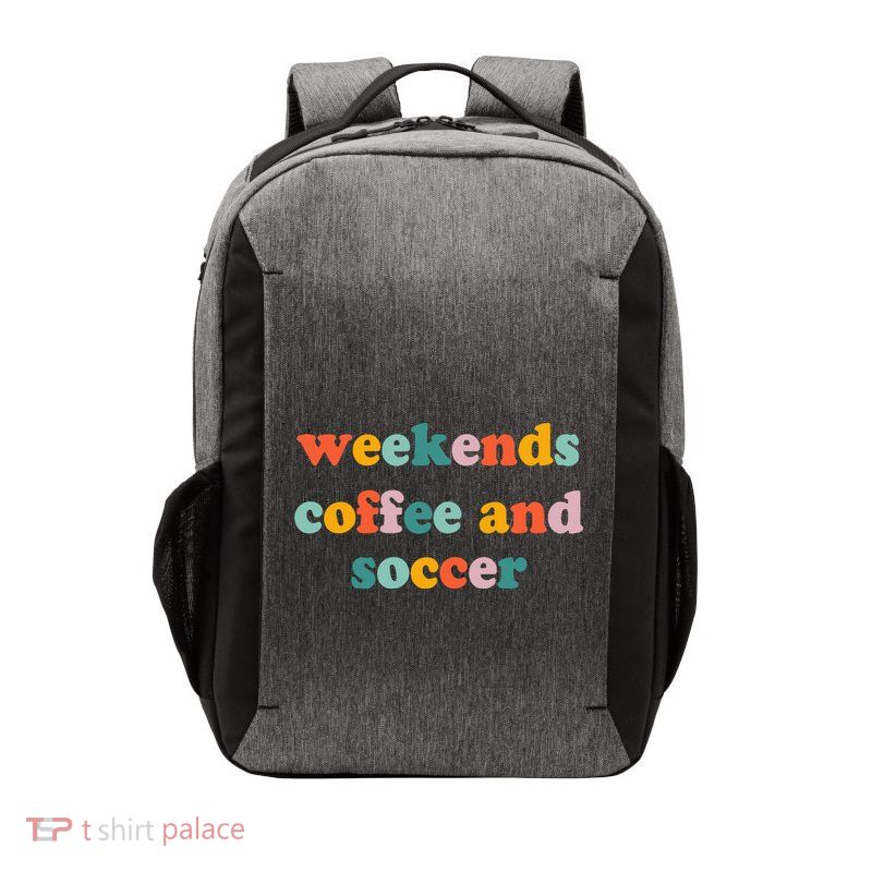 Weekends Coffee And Soccer Soccer Auntie Soccer Mom Vector Backpack