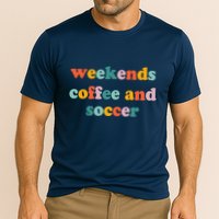 Weekends Coffee And Soccer Soccer Auntie Soccer Mom Cooling Performance Crew T-Shirt