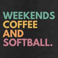 Weekends Coffee And Softball Softball Mama Meaningful Gift Adult Drive Performance Visor