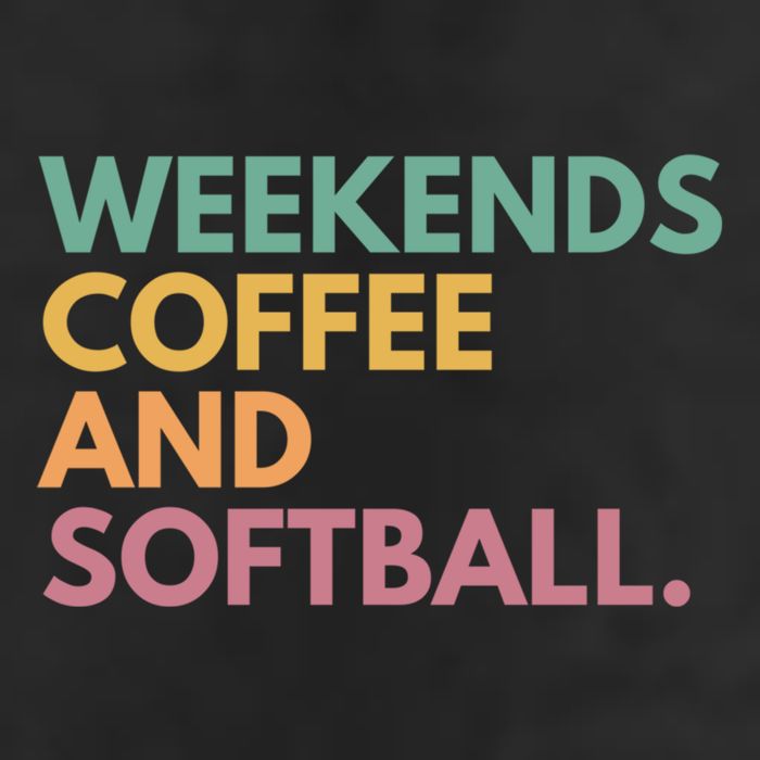 Weekends Coffee And Softball Softball Mama Meaningful Gift Adult Drive Performance Visor