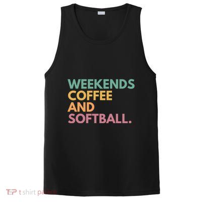 Weekends Coffee And Softball Softball Mama Meaningful Gift PosiCharge Competitor Tank