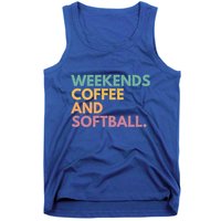 Weekends Coffee And Softball Softball Mama Meaningful Gift Tank Top