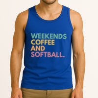 Weekends Coffee And Softball Softball Mama Meaningful Gift Tank Top