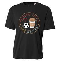 Weekends Coffee And Soccer Retro Cooling Performance Crew T-Shirt