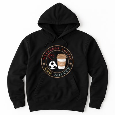 Weekends Coffee And Soccer Retro Hoodie