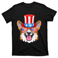 Welsh Corgi American Sunglasses 4th Of July Dog Puppy USA T-Shirt