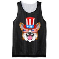 Welsh Corgi American Sunglasses 4th Of July Dog Puppy USA Mesh Reversible Basketball Jersey Tank