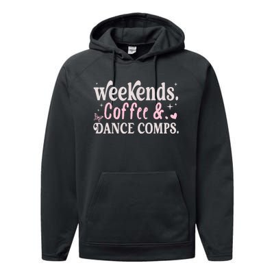 Weekends Coffee And Dance Comps Mothers Day Dance Mom Women Performance Fleece Hoodie