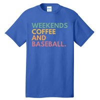 Weekends Coffee And Baseball Gift Tall T-Shirt