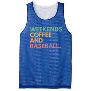 Weekends Coffee And Baseball Gift Mesh Reversible Basketball Jersey Tank