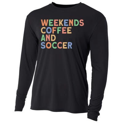 Weekends Coffee And Soccer Mom Cooling Performance Long Sleeve Crew