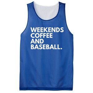 Weekends Coffee And Baseball Baseball Mom Gift Mesh Reversible Basketball Jersey Tank