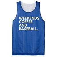 Weekends Coffee And Baseball Baseball Mom Gift Mesh Reversible Basketball Jersey Tank