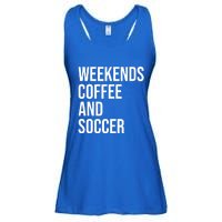 Weekends Coffee And Soccer Soccer Auntie Soccer Mom Gift Ladies Essential Flowy Tank