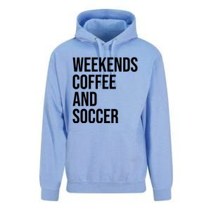 Weekends Coffee And Soccer Soccer Auntie Soccer Mom Gift Unisex Surf Hoodie