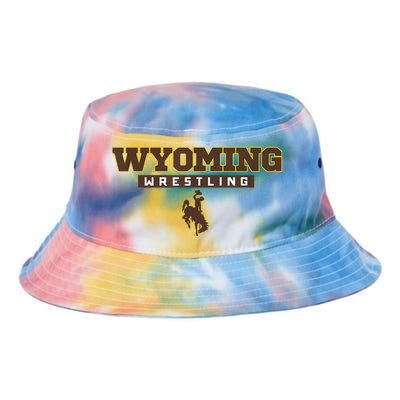 Wyoming Cowboys Apparel Wrestling Bold Box Tie Dye Newport Bucket Hat