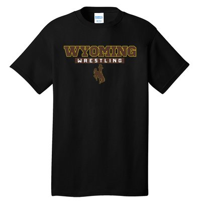 Wyoming Cowboys Apparel Wrestling Bold Box Tall T-Shirt