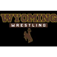 Wyoming Cowboys Apparel Wrestling Bold Box Bumper Sticker