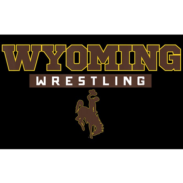 Wyoming Cowboys Apparel Wrestling Bold Box Bumper Sticker