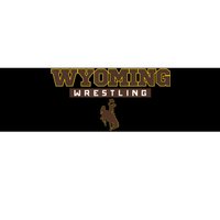 Wyoming Cowboys Apparel Wrestling Bold Box Bumper Sticker