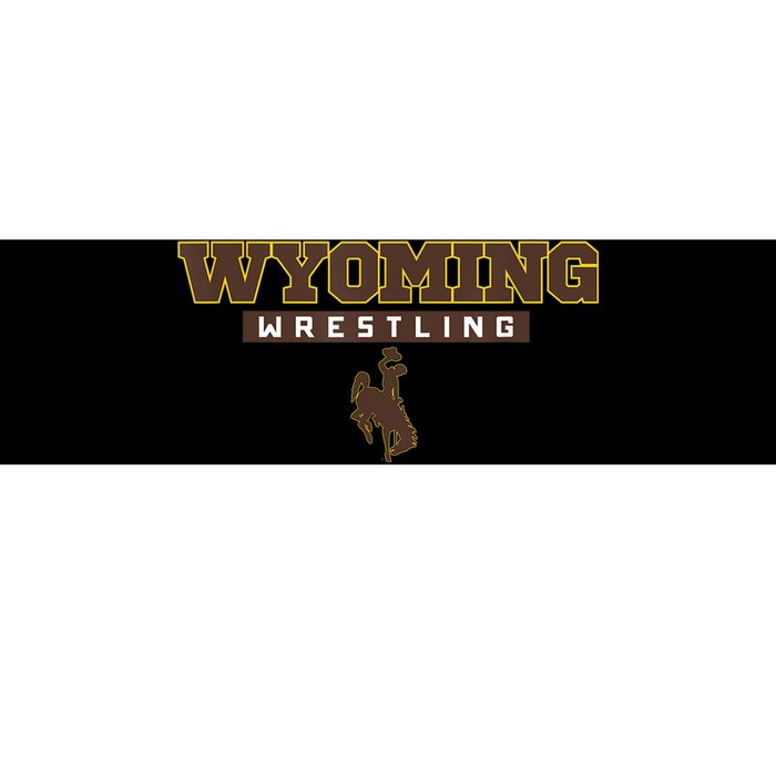 Wyoming Cowboys Apparel Wrestling Bold Box Bumper Sticker