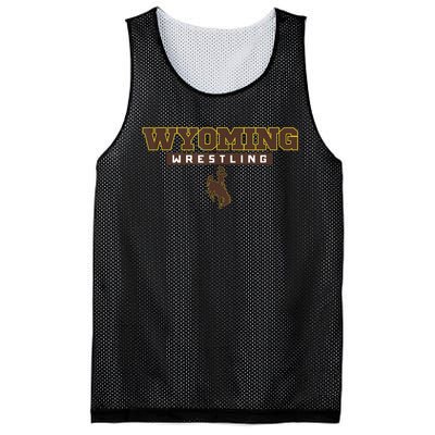 Wyoming Cowboys Apparel Wrestling Bold Box Mesh Reversible Basketball Jersey Tank