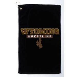 Wyoming Cowboys Apparel Wrestling Bold Box Platinum Collection Golf Towel