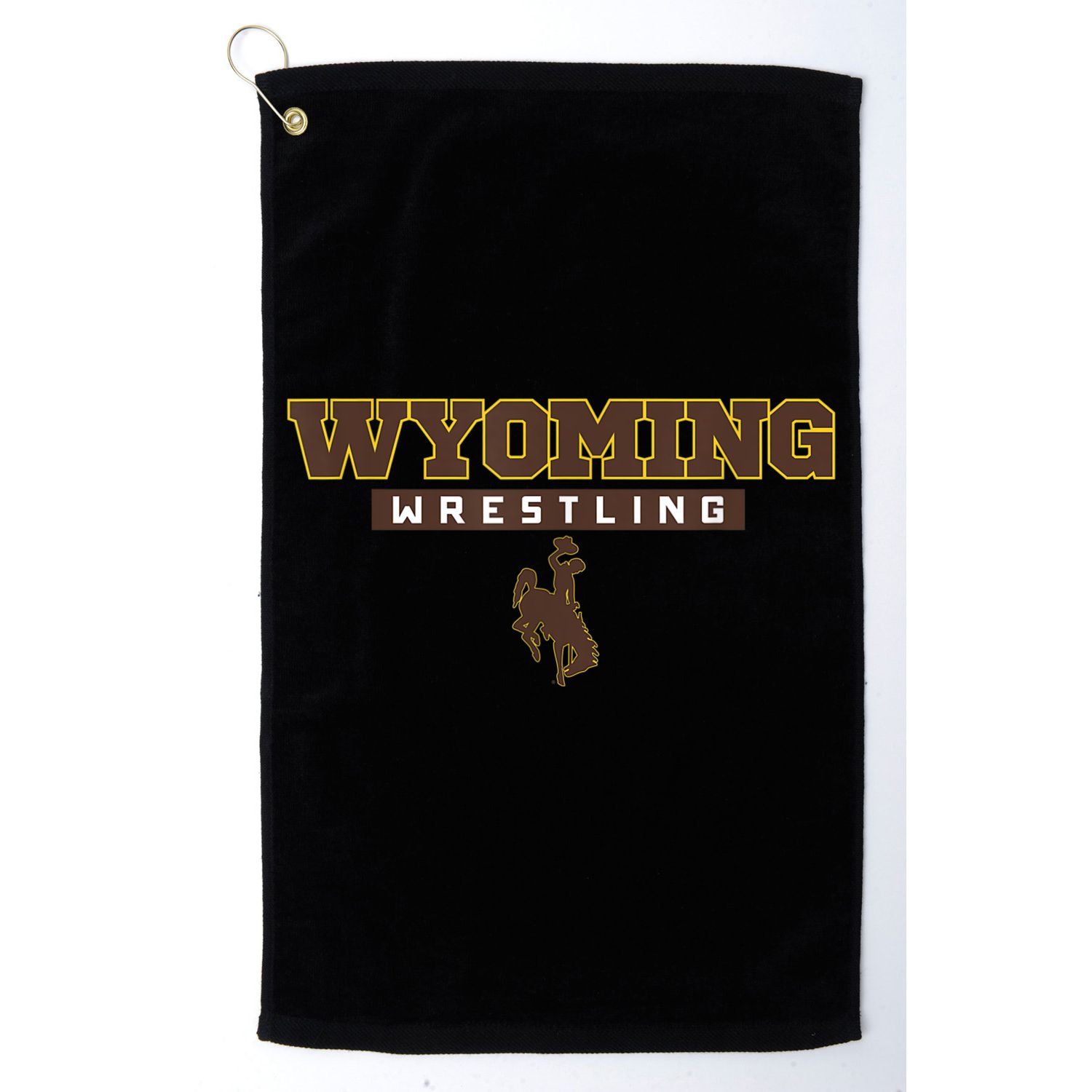 Wyoming Cowboys Apparel Wrestling Bold Box Golf Towel
