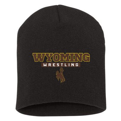 Wyoming Cowboys Apparel Wrestling Bold Box Short Acrylic Beanie