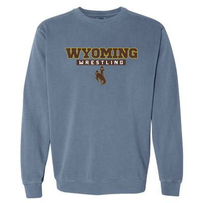 Wyoming Cowboys Apparel Wrestling Bold Box Garment-Dyed Sweatshirt