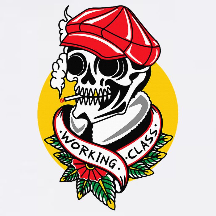 Working Class American Traditional Tattoo Old School Flash Cooling Performance Crew T-Shirt