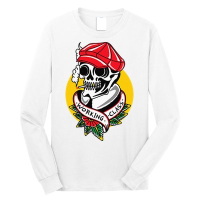 Working Class American Traditional Tattoo Old School Flash Long Sleeve Shirt