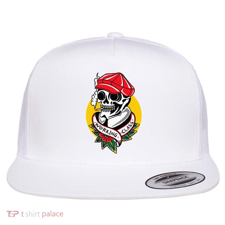 Working Class American Traditional Tattoo Old School Flash Flatbill Hat