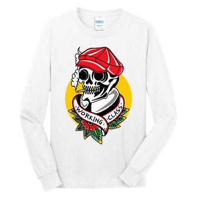 Working Class American Traditional Tattoo Old School Flash Tall Long Sleeve T-Shirt