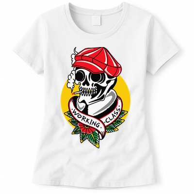 Working Class American Traditional Tattoo Old School Flash Womens T-Shirt