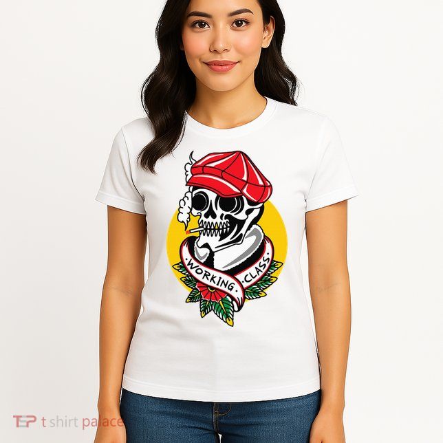 Working Class American Traditional Tattoo Old School Flash Womens T-Shirt