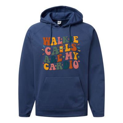 Walkie Calls Are My Cadio Sped Teacher Performance Fleece Hoodie