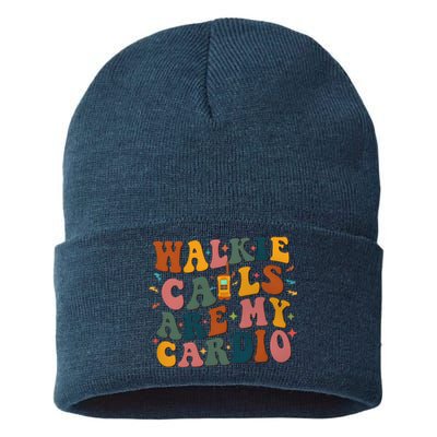 Walkie Calls Are My Cadio Sped Teacher Sustainable Knit Beanie