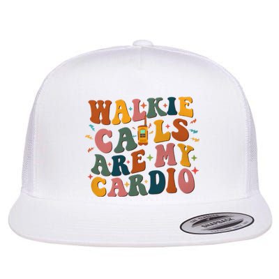 Walkie Calls Are My Cadio Sped Teacher Flat Bill Trucker Hat