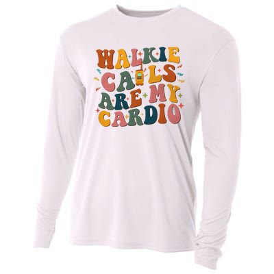 Walkie Calls Are My Cadio Sped Teacher Cooling Performance Long Sleeve Crew