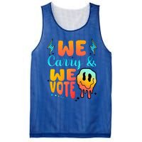 We Carry And We Vote Feminist Kamala 2024 Mesh Reversible Basketball Jersey Tank