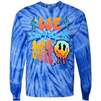 We Carry And We Vote Feminist Kamala 2024 Tie-Dye Long Sleeve Shirt