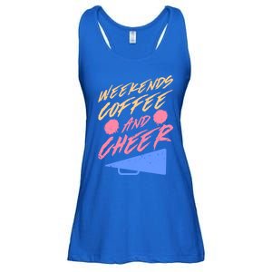 Weekends Coffee And Cheer Cheerleading Mom Parents Costume Cool Gift Ladies Essential Flowy Tank