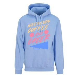 Weekends Coffee And Cheer Cheerleading Mom Parents Costume Cool Gift Unisex Surf Hoodie