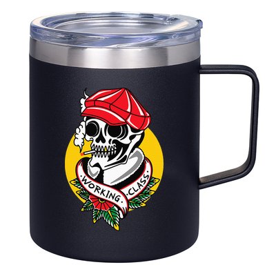 Working Class American Traditional Tattoo Old School Flash 12oz Stainless Steel Coffee Mug